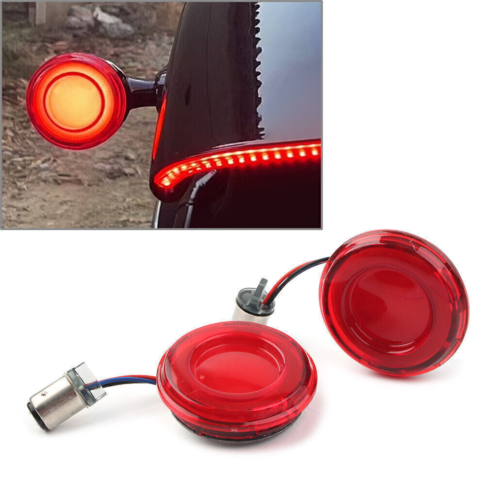 1157 LED Front Turn Signal Light Lamp for Harley Red 2PCs Motor