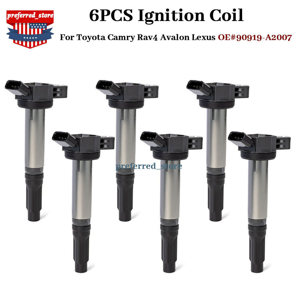 6pcs Ignition Coil Pack UF487 for 2005-2019 for Toyota for Camry 2006-2018 for Lexus IS250