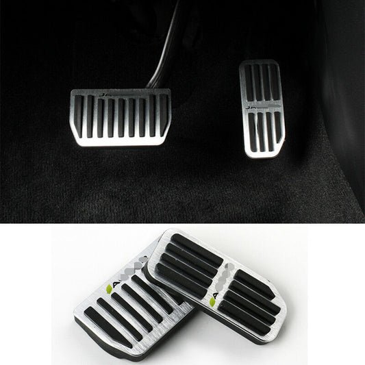 2X Aluminum Car Fuel Gas Brake Accelerator Pedal Pad for Jaguar F-PACE 2016-2020