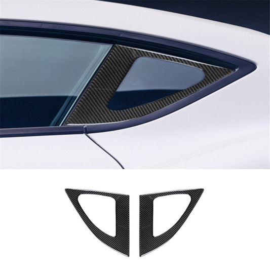 Carbon Fiber Rear Window Windshield Shutter Cover Trim for Toyota Supra A90