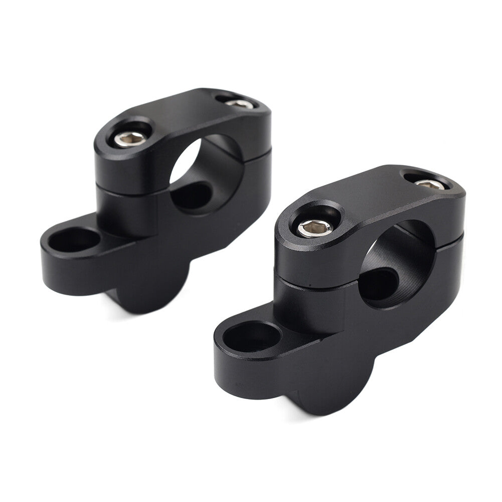 28mm 1 1/8 Offset Handlebar Clamp Mount Riser Black for Honda for Suzuki for Yamaha