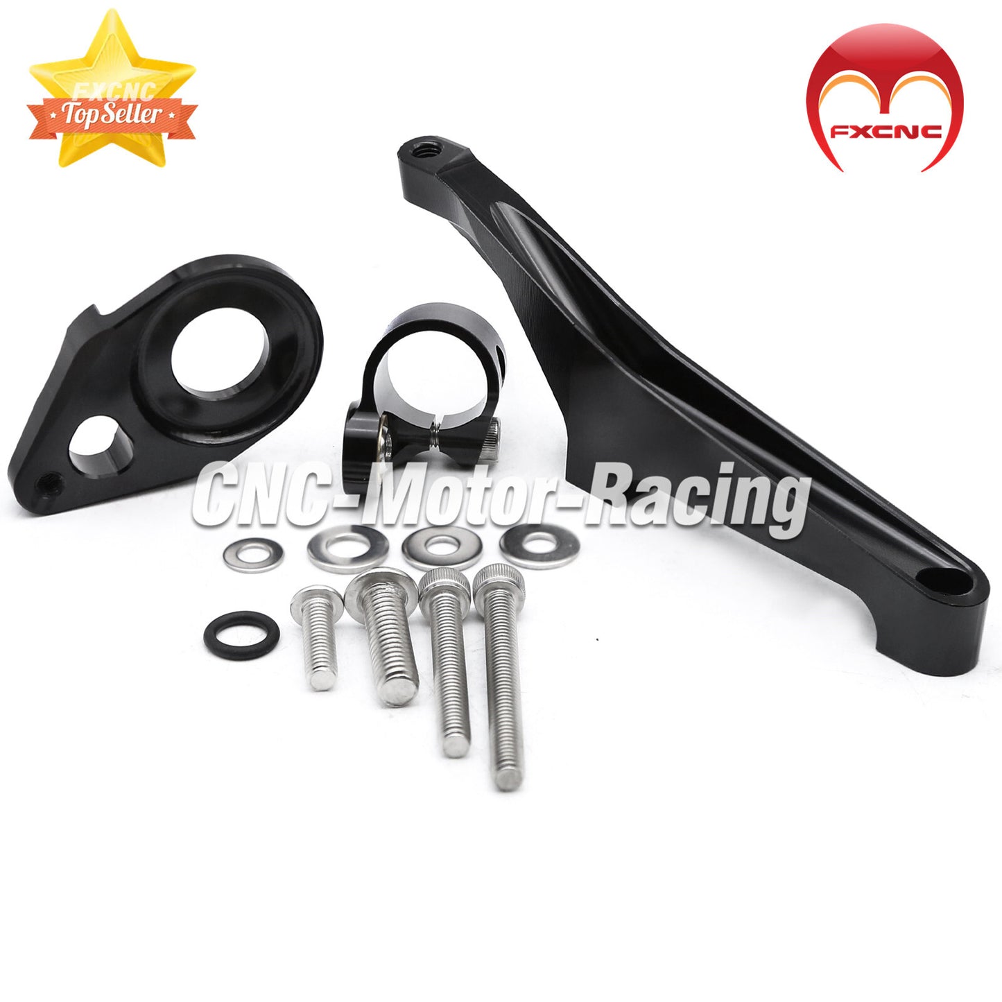 Steering damper stabilizer mounting bracket kit for SV650 2016-2022 motorcycles.