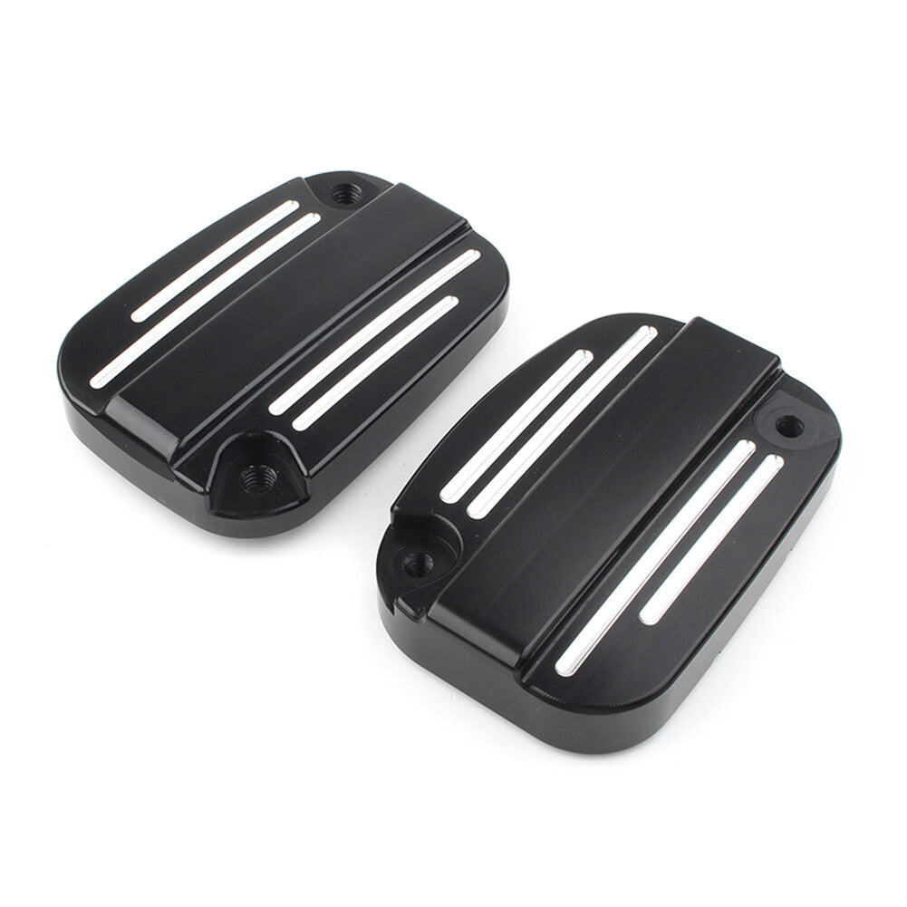 Left Right Brake Master Cylinder Cover Cap For CVO Street Glide FLHXSE2 2011