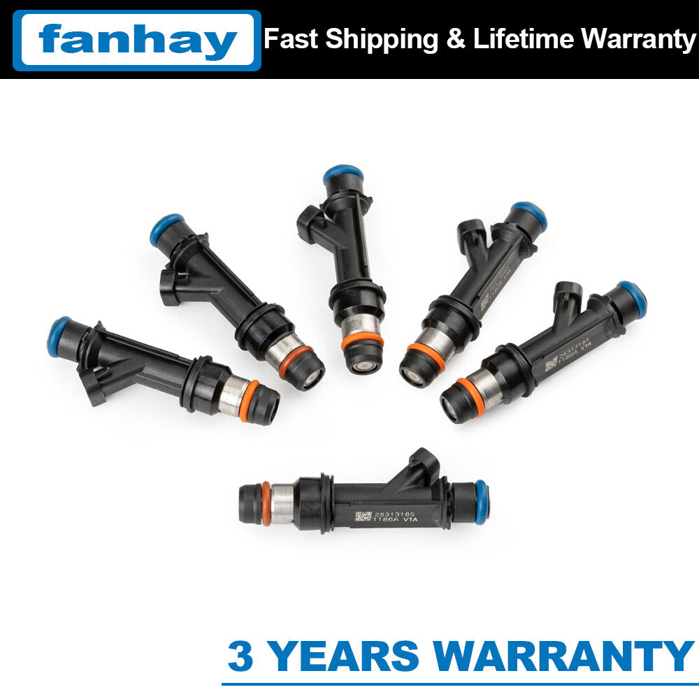 6Pcs 25313185 Fuel Injectors for Chevrolet Trailblazer for GMC Envoy 4.2L 2002-04