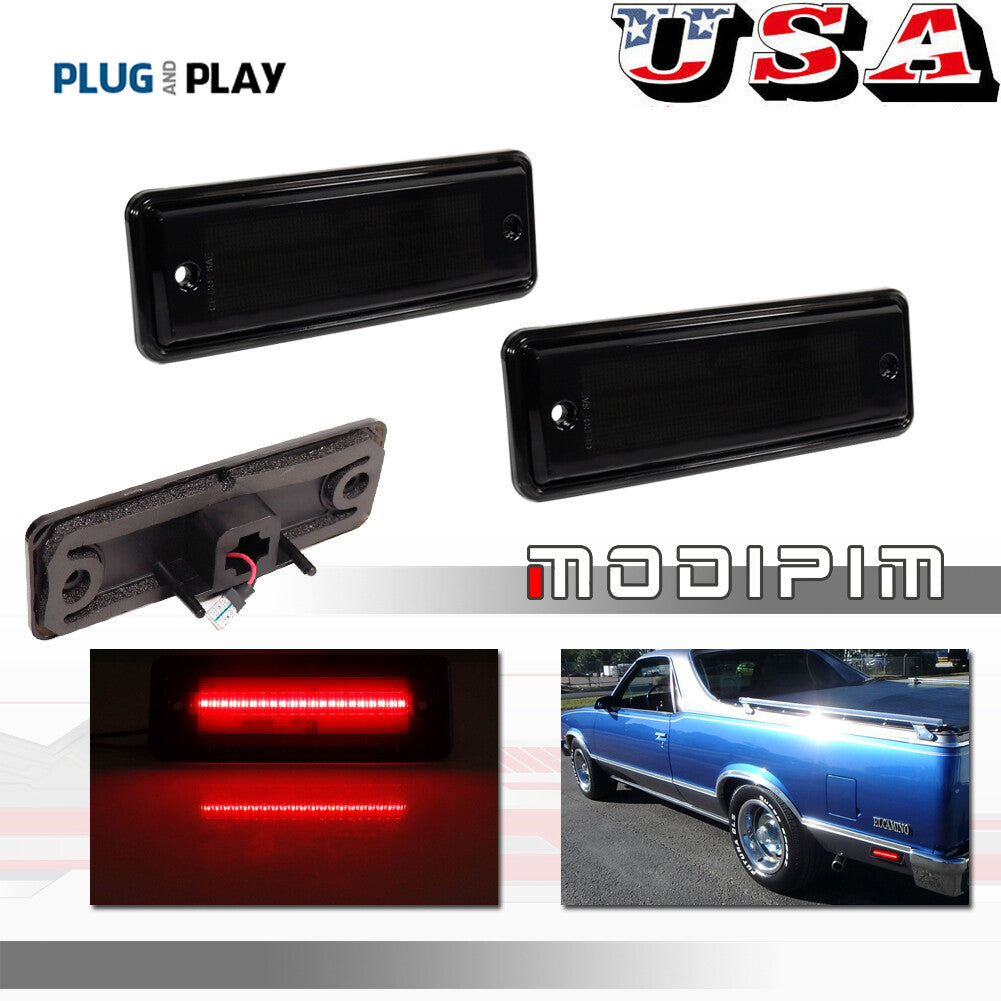 Suitable for 78-87 El Camino Caballero Malibu, red LED rear marker indicator light
