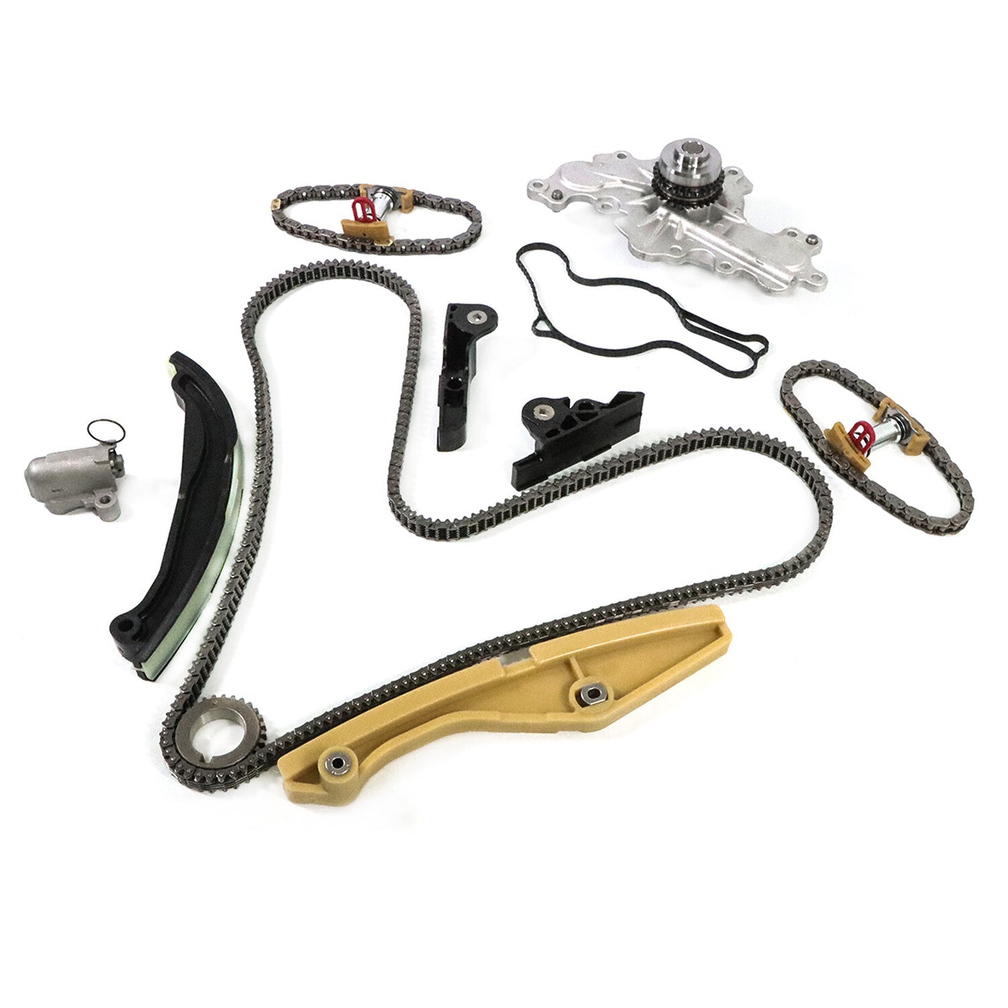Timing Chain Kit+Water Pump Fit 13-17 for Ford Edge Taurus for Lincoln MKS MKX 3.5 3.7L