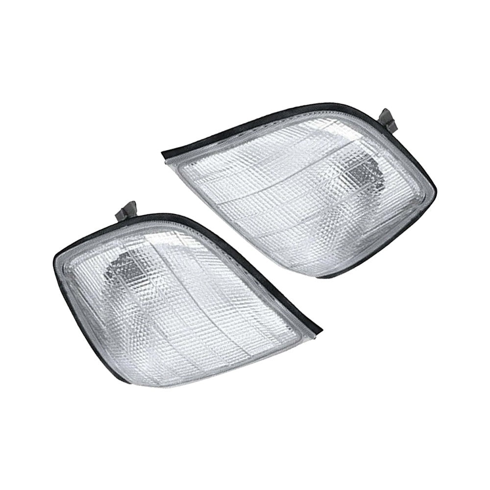 2 Pieces Front Turn Signal Light Indicator Housing for S-Class W140 1993 to 1998