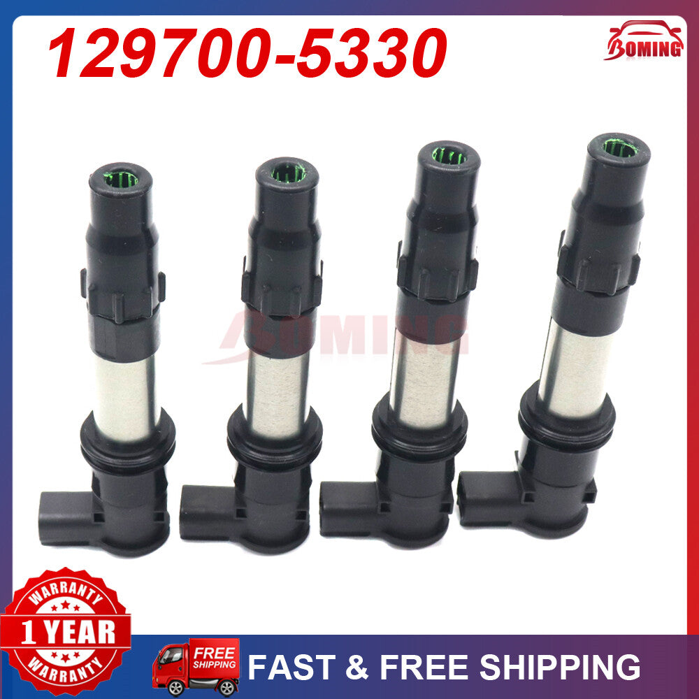 4Pcs New Ignition Coils 129700-5330 for Suzuki GSX-R600 GSXS750 GSX1250F 2010-15