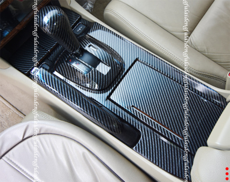 4P for Honda Accord 2008-2013 Carbon Fiber Console Gear Shift Frame Cover Trim
