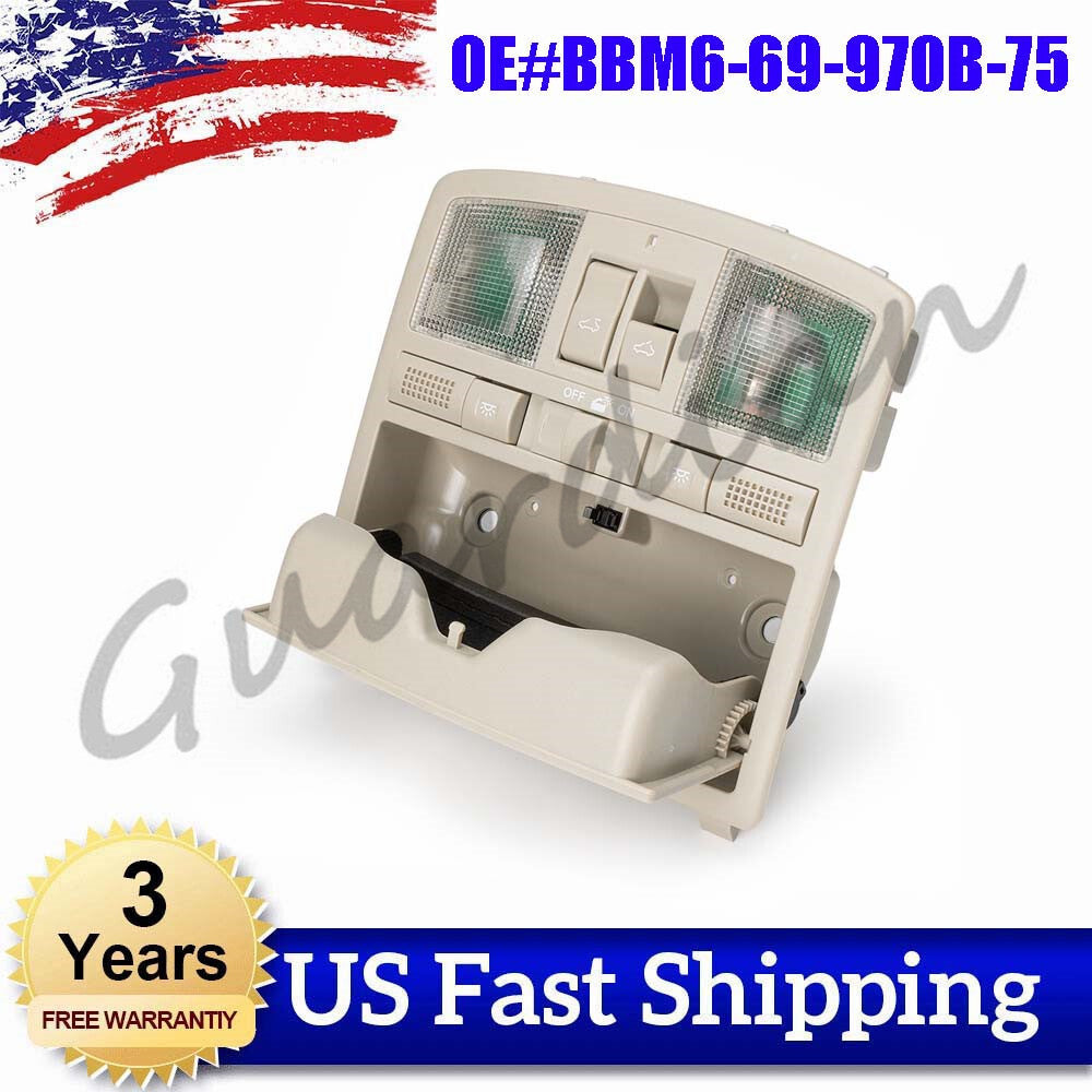 Overhead Console with Sunscreen Switch and Downlight (BBM669970B75) for Mazda 3 (10-12)