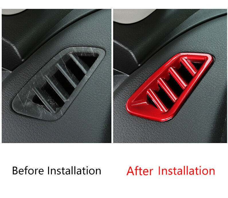 Instrument LR Air Outlet Vent Trim for Nissan Sentra Sylphy 20-22 Bright Red