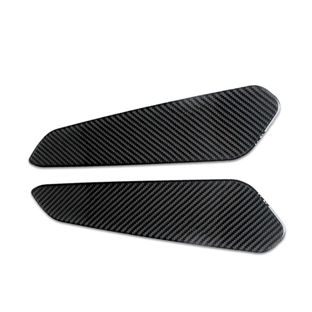 2Pcs Carbon Fiber Gear Shift Panel Side Cover Trim for Porsche Macan 2014-2019
