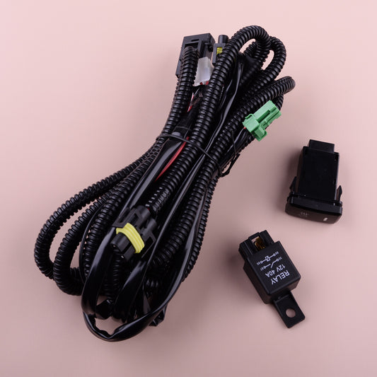 LED Fog Light Wiring Harness Switch Relay Kit Fit for Toyota 4Runner Tacoma