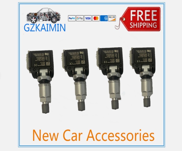 4-pack Equipment Manufacturer ( ) tire pressure sensors for BMW 5, 6, 7, X3, X4, and X5 (6887147, 36106887147).