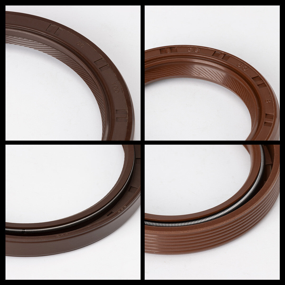 2x Front  Rear Main Crankshaft Seal for Honda for Acura 91212-PR3-003 91214-PLE-003