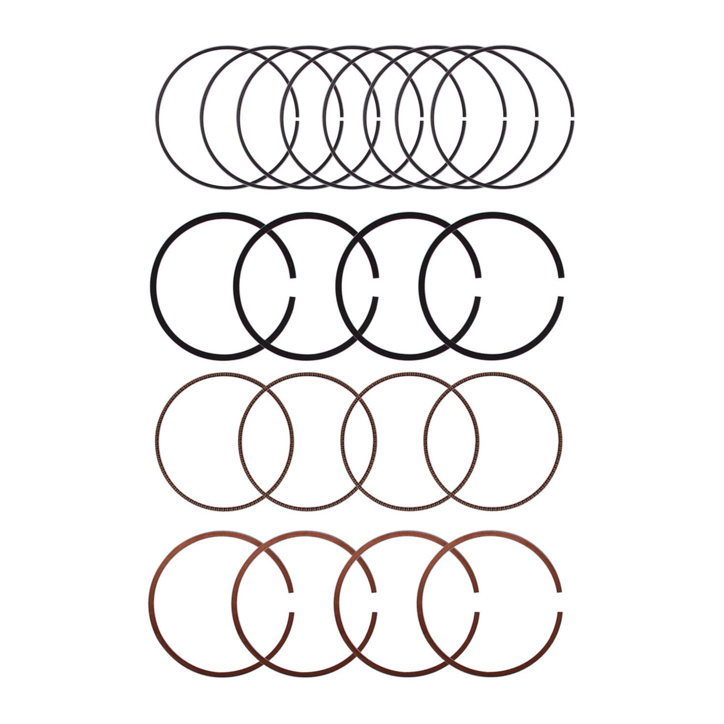 STD engine piston ring kit for 2006, 2007, 2008, 2009 - 2013 for Hyundai Sonata and for Kia 2.4L engines.