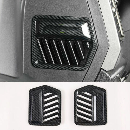 for Ford F150 F-150 2015-2020 Carbon Fiber Side Air Outlet Vent Cover Trim Decor