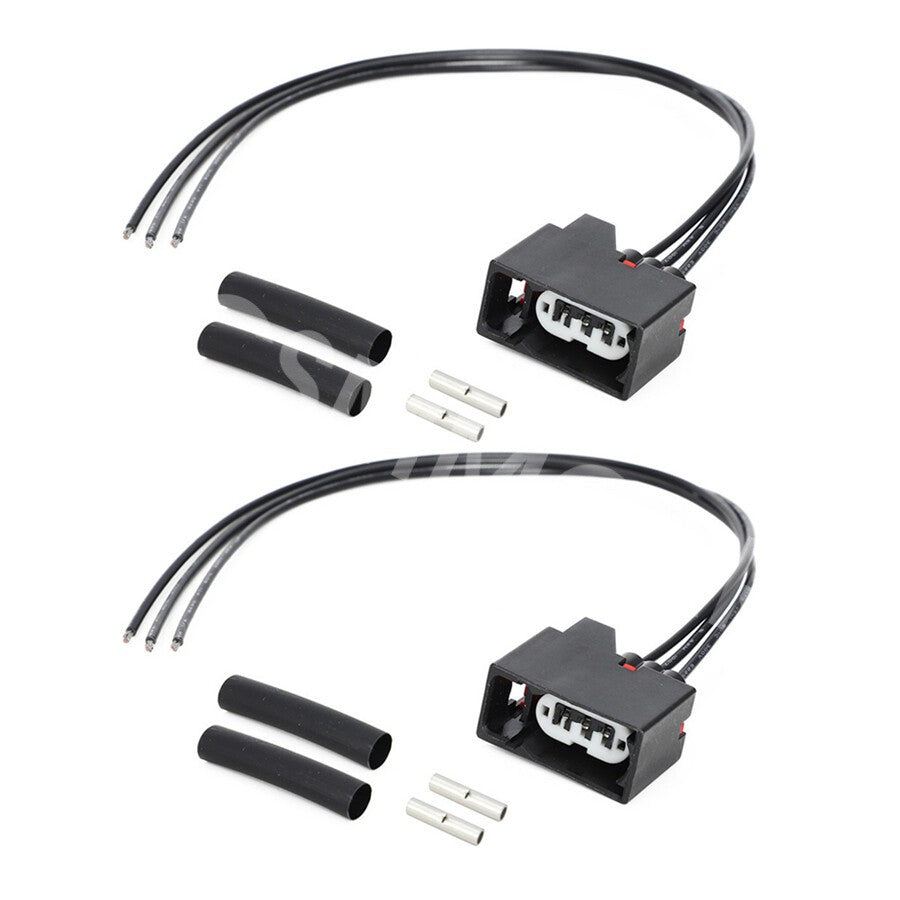 Fit For 2007-2018 for Jeep for Wrangler JK Front Car Turn Signal Light Lamp Harness 2Set