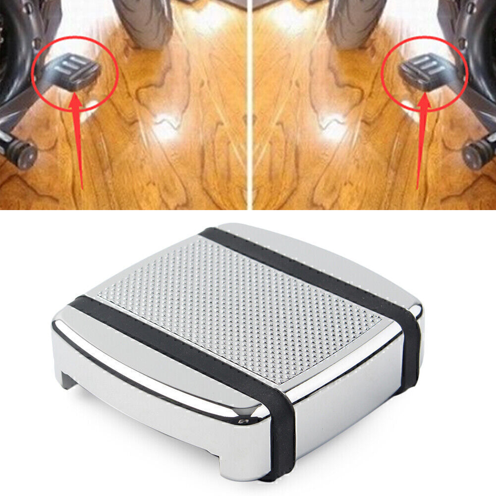 Aluminm Brake Pedal Pad Chrome Fits for Harley XG 2015up Dyna 1993-2017 FX Softail