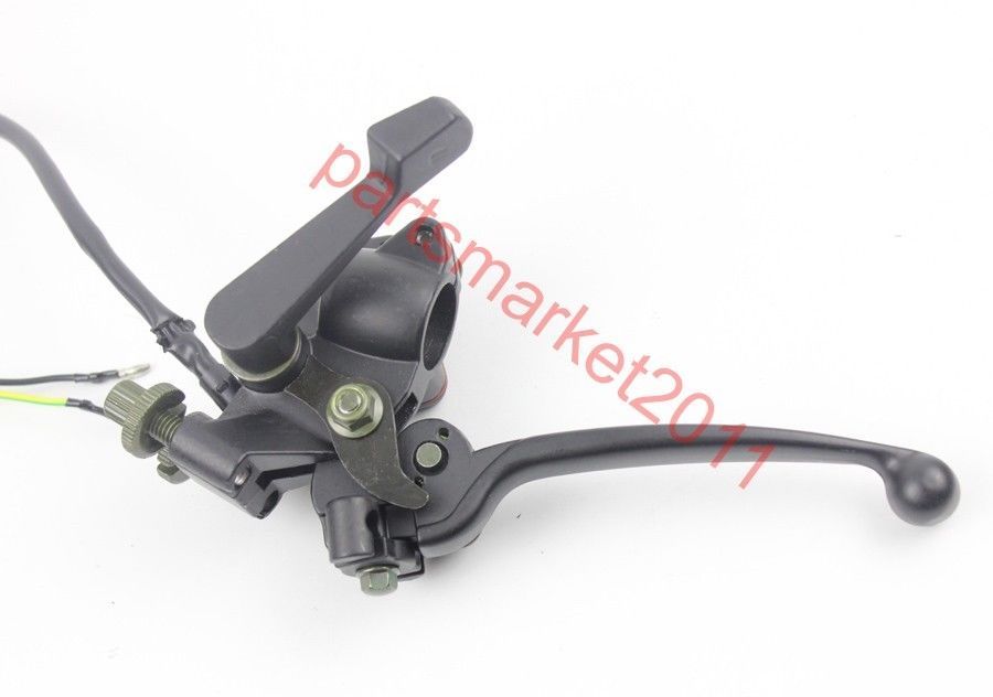 Dual Brake Cables Thumb Throttle Cable Switch Lever Assy 50CC 125CC ATV Quad