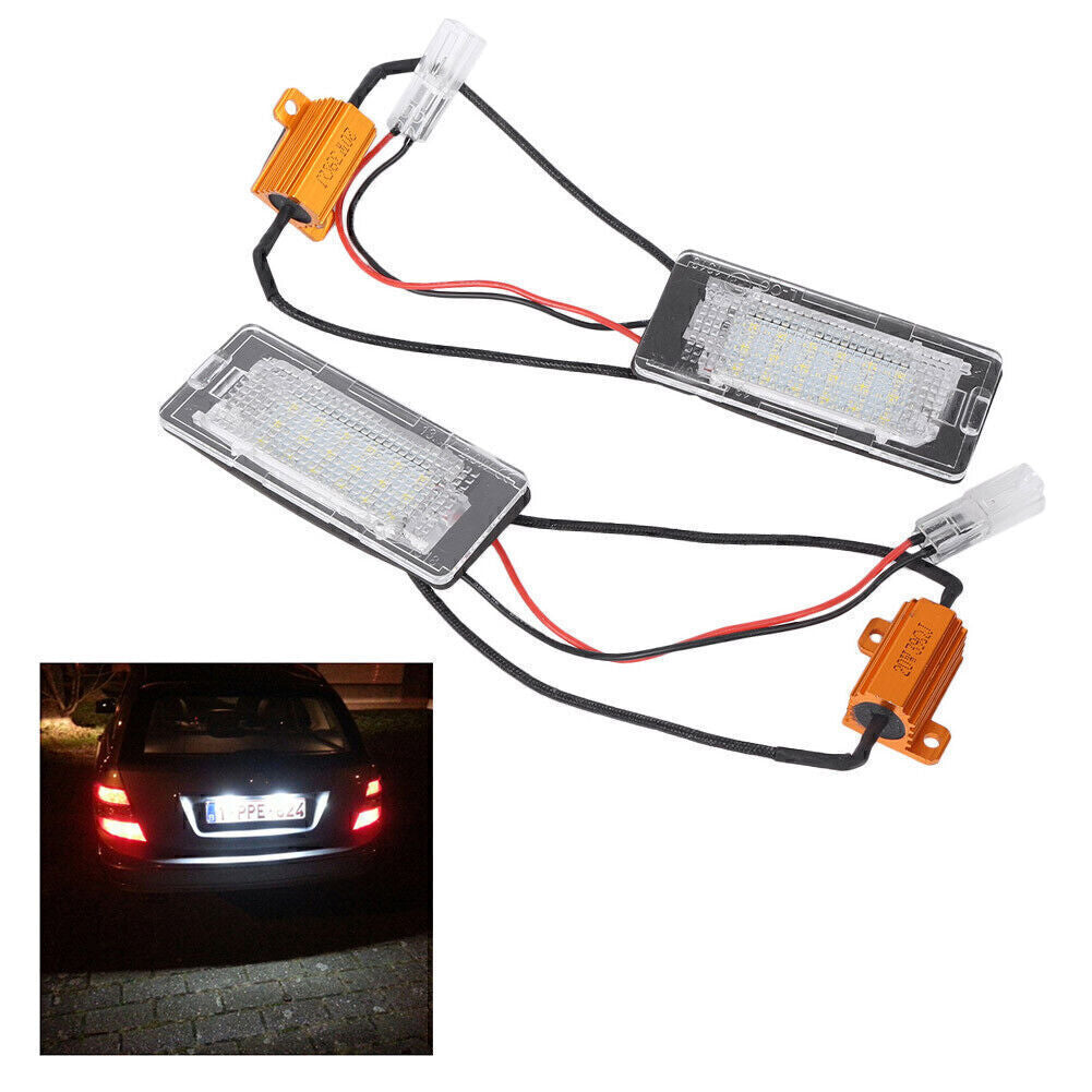 for VW Touran Touareg Polo for Jetta 2011-2012 2x LED Error License Plate Light