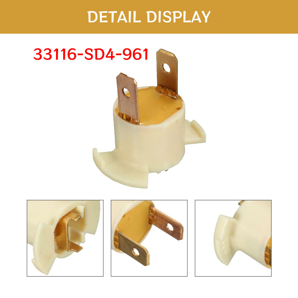 2Pcs Halogen Headlight Bulb Socket Holder For 05-06 for Honda CRV 33116-SD4-961