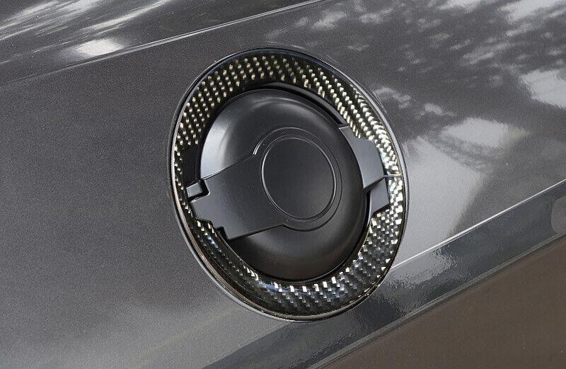 for Dodge for Challenger 15-2020 Carbon Fiber Replace Outside Fuel Oil Tank Cap Trim