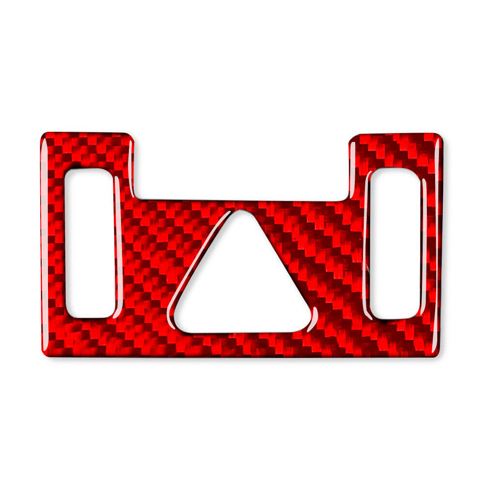 Mergency Light Button Frame Trim Fit for Kia K3 Forte 2019-2021 Carbon Fiber Red