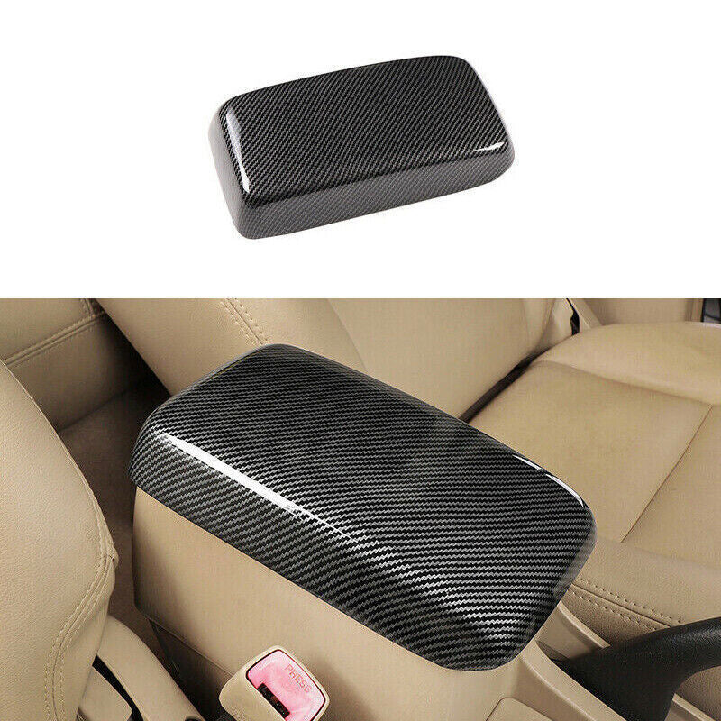1X Carbon Fiber ABS Center Console Armrest Cover Trim for Toyota for Corolla 03-08
