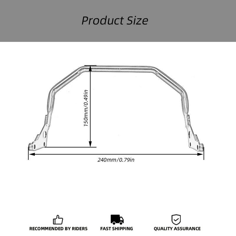 Crossbar Bracket Extender Mount Phone GPS Holder for BMW R1250GS ADV LC R1200GS