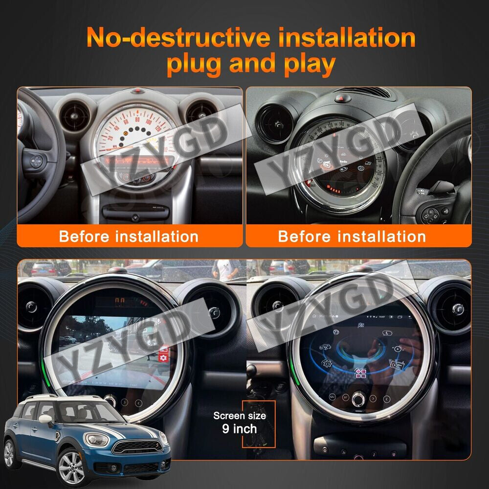 for BMW for Mini Cooper R56 R60 2007-2014 Android Stereo Car Radio 2Din Receiver 64G
