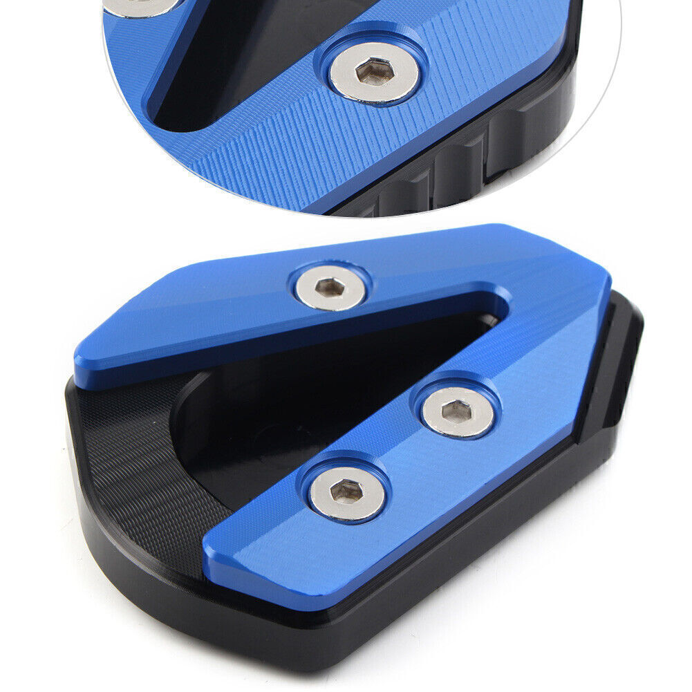 1pc kickstand Foot Support Side Pad for YAMAHA YZFR6 2017 - 2021 Blue Aluminum