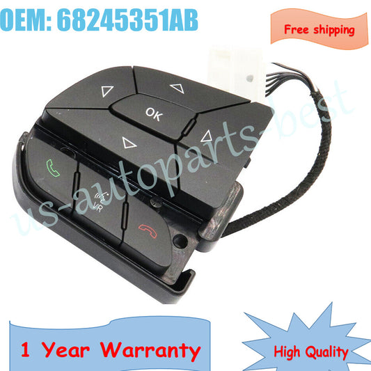 Steering Wheel Evic Audio Switch 68245351AB for Chrysler 300 for Dodge Charger for Jeep