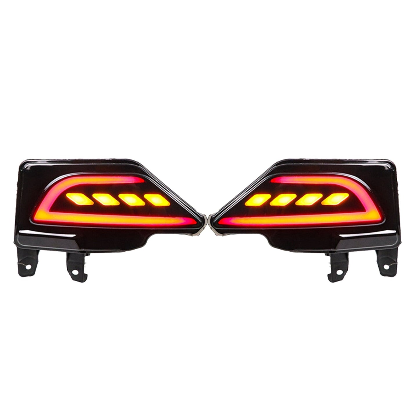2X Rear LED Bumper Reflector Light Lamp Brake DRL for Toyota RAV4 2016-2018 AT