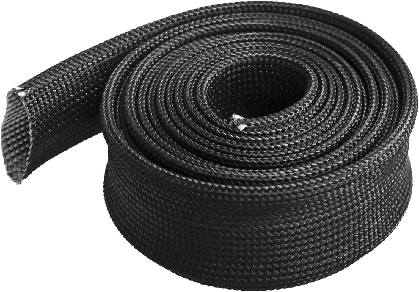 Adjustable 10ft - 15mm (5/8) wire fuel line with fiberglass-wrapped heat hose.
