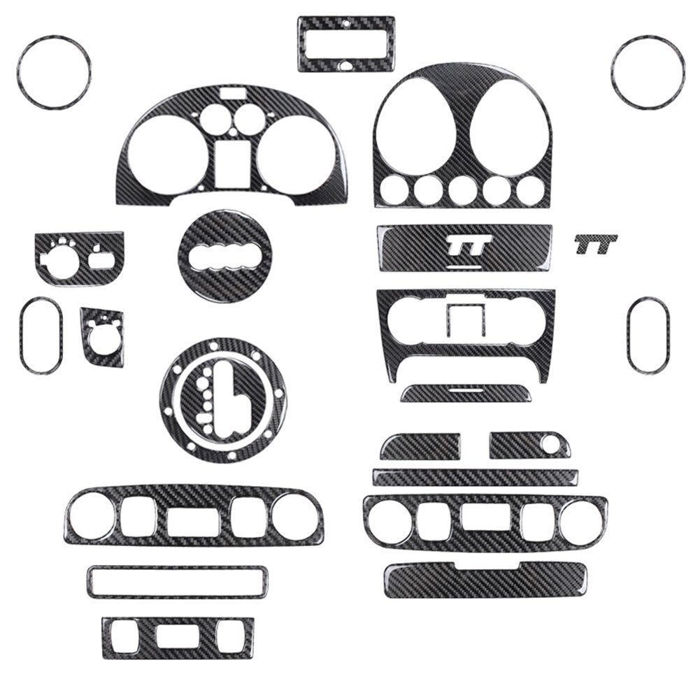 Carbon Fiber Interior Full Sets Trim Cover Kit for Audi TT 8N 2001-2006
