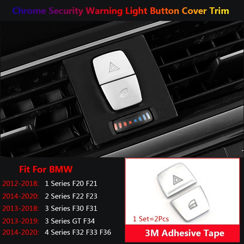 for BMW 1 2 3 4 Series F20 F22 F30 F34 F32 Car Warning Ligt Switch Button Cover