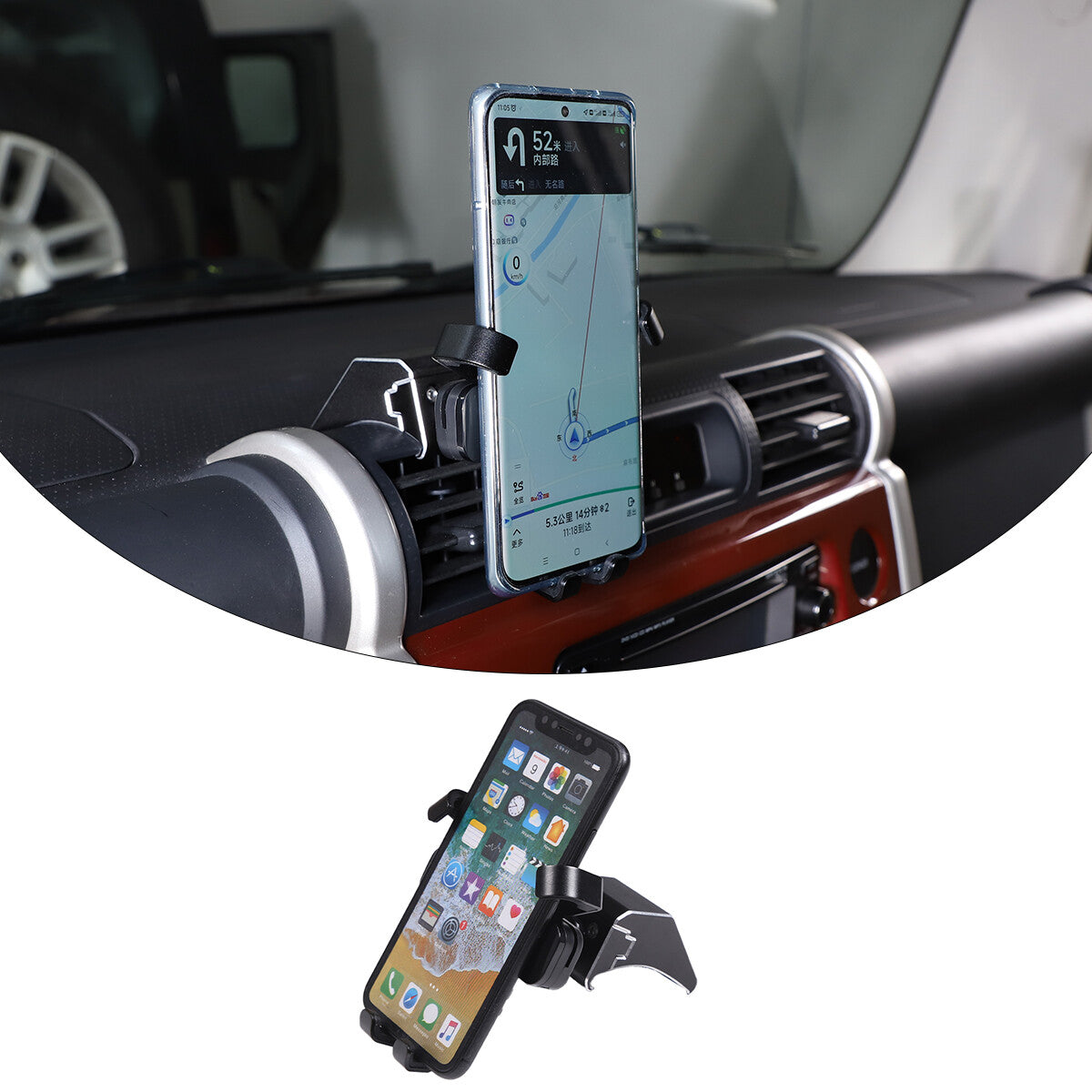 2-Piece Carbon Fiber Inner Door Handle Frame Trim for Jaguar F Model 2013-24 USA