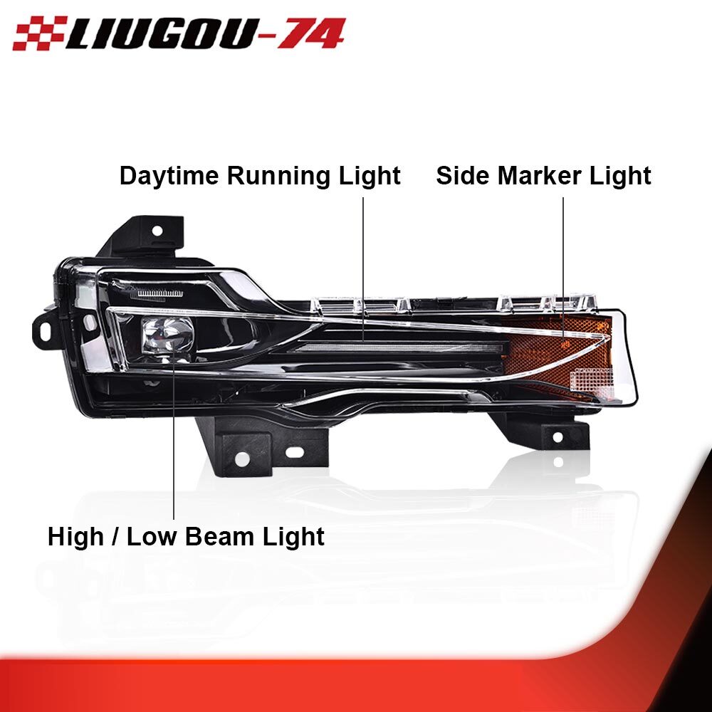 Suitable for 17-23 year old for Tesla Model 3 Y, right Fascia, fog lights amber Dr., new.