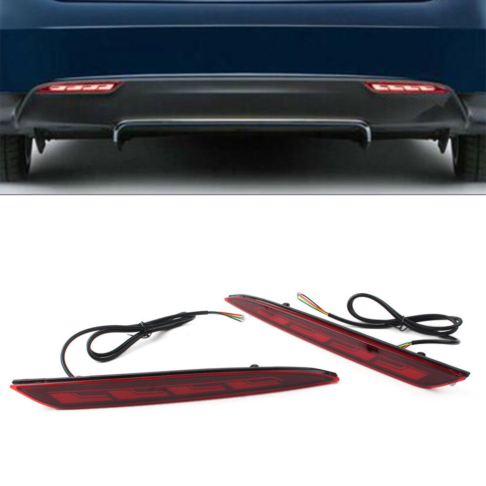 Rear Fog Lamp Dynamic Turn Signal Reflector LED Bumper Light for Tesla for Model S