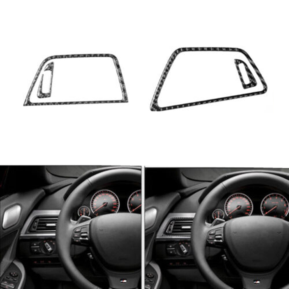 Carbon fiber side air outlet trim for BMW 6 Series F12 F13 2011-2018