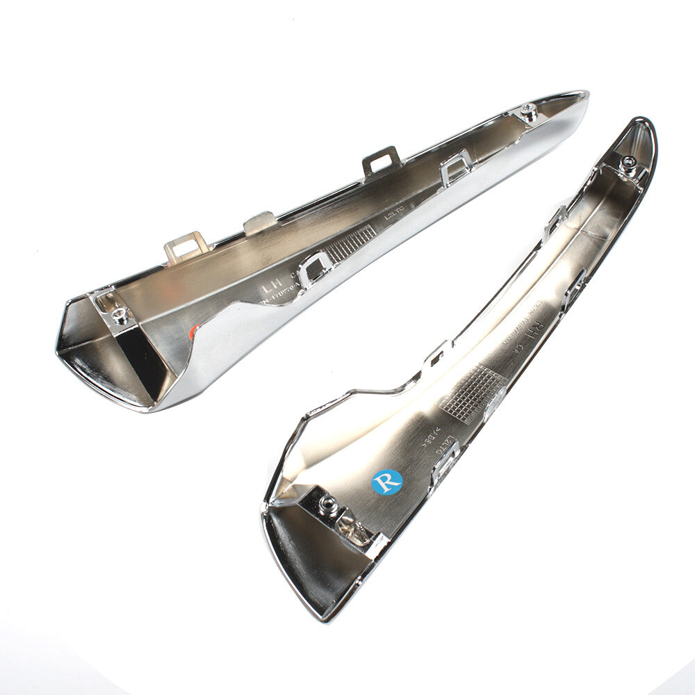 Fits for XF 2012-2015 2x Front Left Right Bumper Trim Molding Strip Chrome