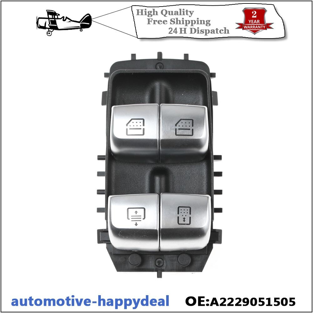 Rear Window Main Control Switch for Mercedes Benz S-Class W222 2014-2016
