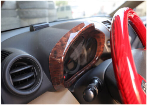 Wood Grain Inner Dashboard Panel Frame Cover Trim Fit for Toyota RAV4 2006-2012