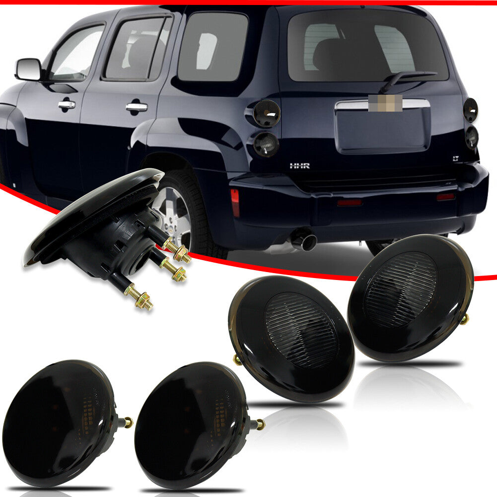 4-piece set of rear spare light + upper taillights. Suitable for Chevrolet HHR models manufactured between June 2011 and October 2016.