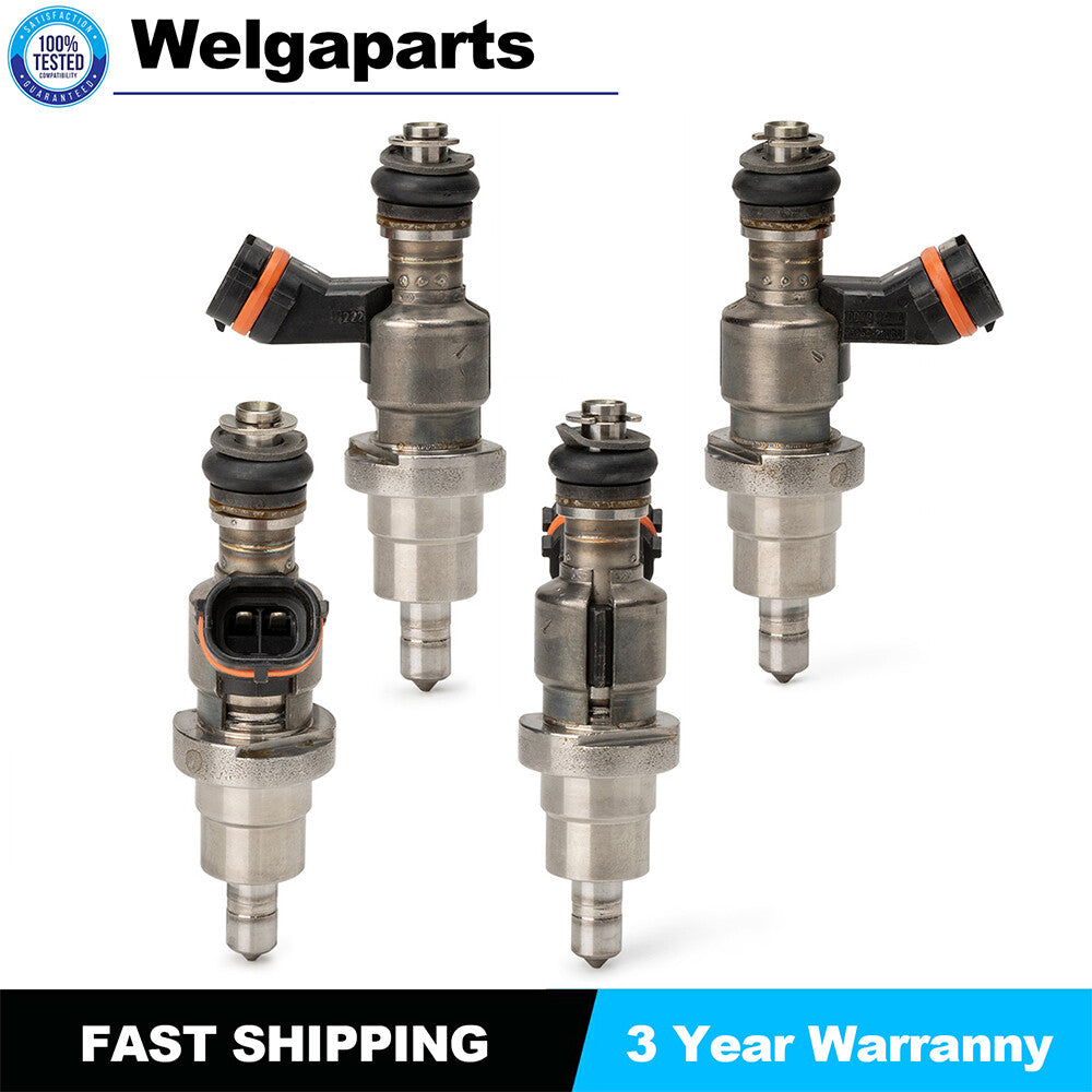 4PCS Fuel Injector for Toyota Avensis RAV4 CALDINA Engine D4 2.0L 23250-28030