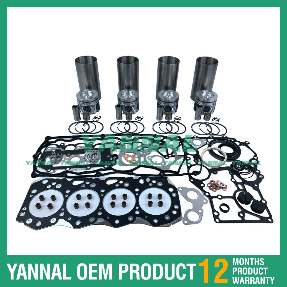 new 4J1 rebuild and overhaul kit with complete gasket kit for Isuzu 135G excavators.