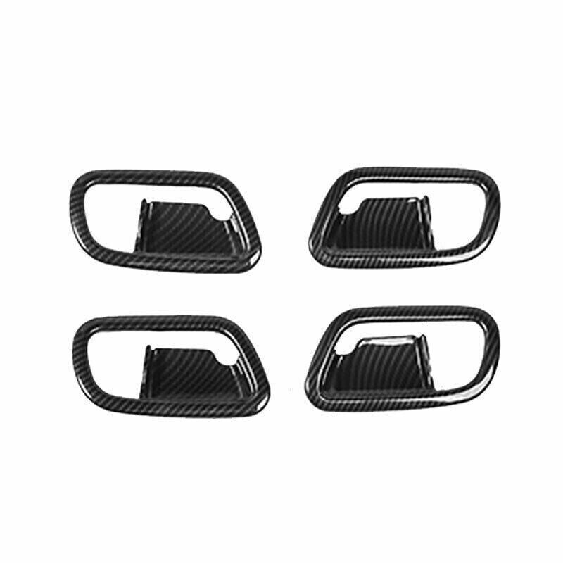 Inner Door Handle Bowl Cover Trim Fit for Nissan Armada Y62 2017-20 Carbon Fiber