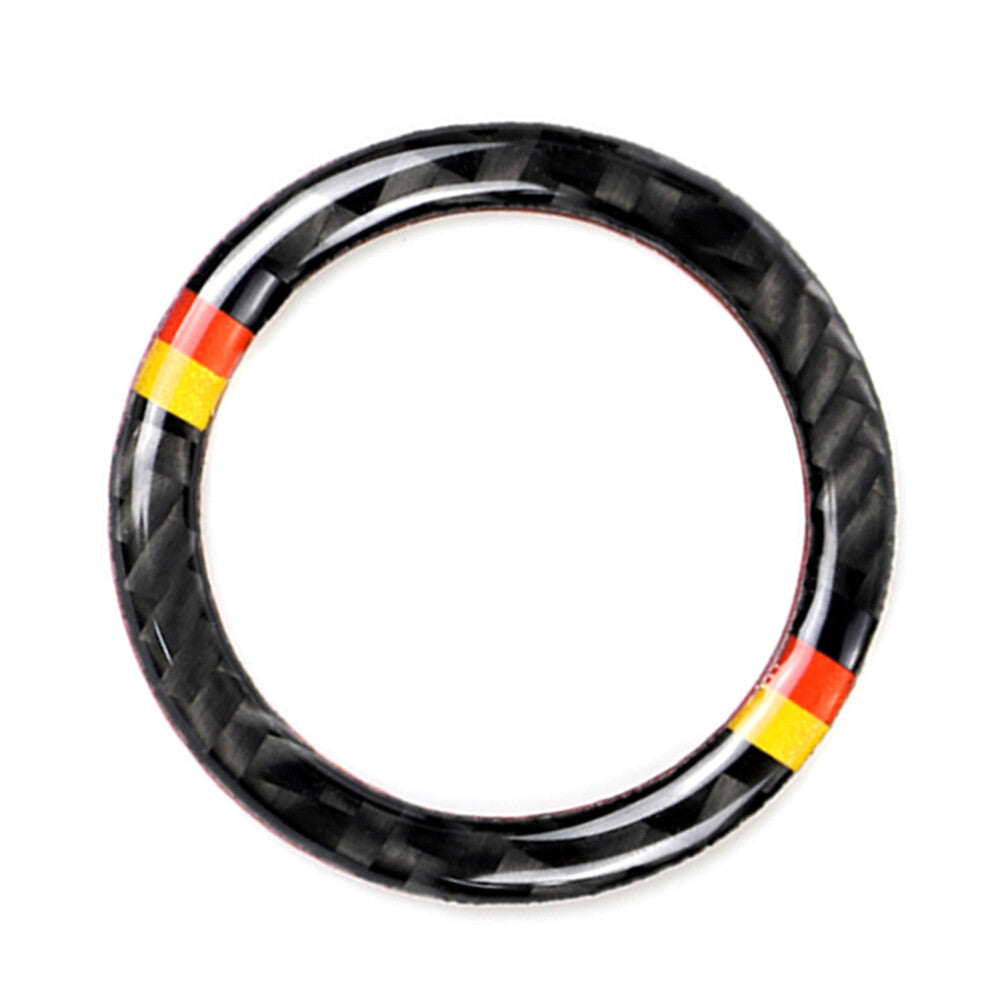Carbon Fiber Engine Start Stop Button Ring Cover Fit for Mercedes-Benz A B C GLC GLA