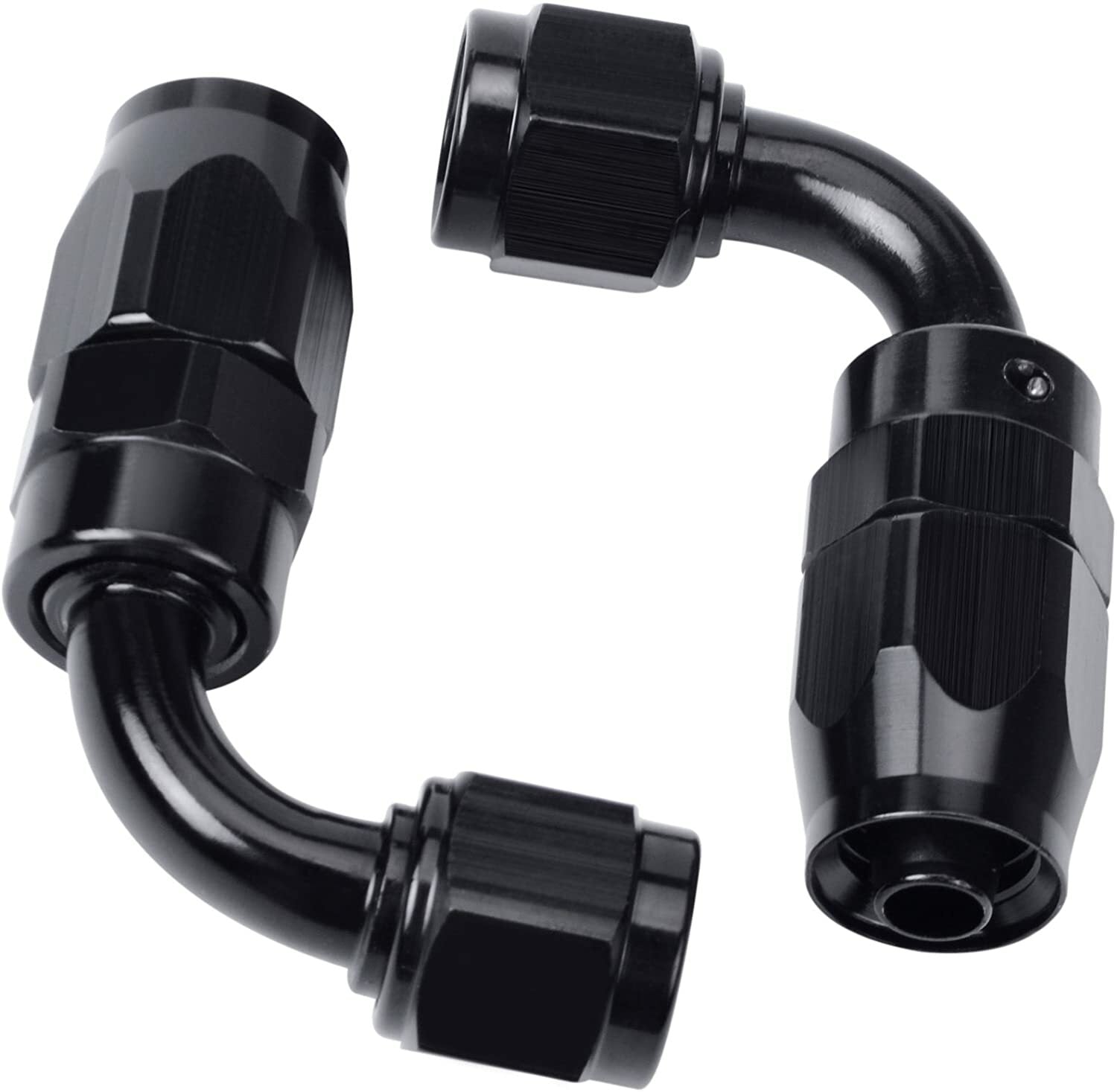 16ft 6AN Black Oiled Wire 3/8 Nylon Braid + AN6 Hose End Fitting Adapter Kit